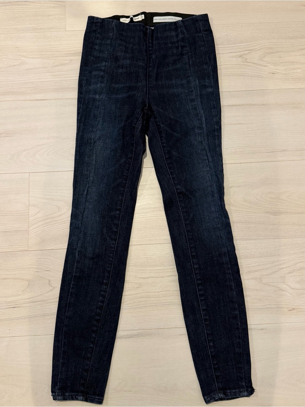 Pilcro Anthropologie Dark Indigo High Rise Denim Legging